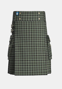 Utility_Xbox_Tartan_13497_kilt_front_image_with_pleated_design_and_adjustable_buckles_for_men