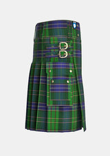 Utility_Young_Melvina_Tartan_2546_kilt_right_image_with_pleated_design_and_adjustable_buckles_for_men