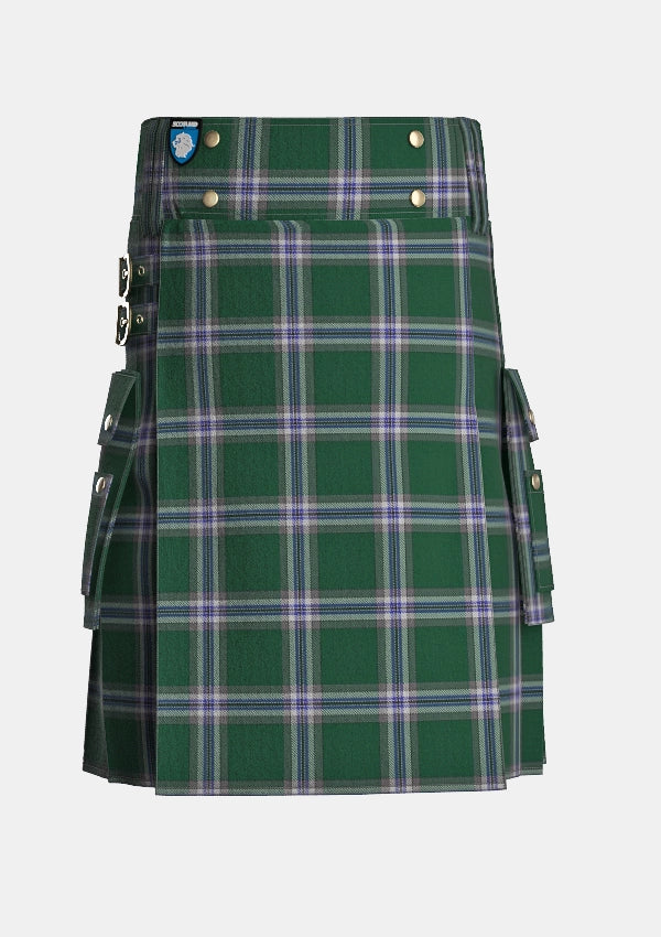Utility_Yousaf_Humza_Tartan_14479_kilt_front_image_with_pleated_design_and_adjustable_buckles_for_men