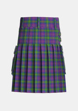 Utility_Yule_Tartan_3896_kilt_back_image_with_pleated_design_and_adjustable_buckles_for_men