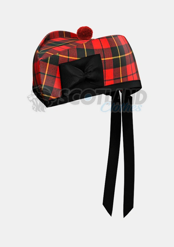 Wallace Tartan Glengarry Hat Front
