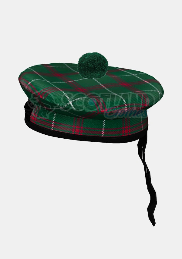 Welsh Tartan Balmoral Hat Front Side