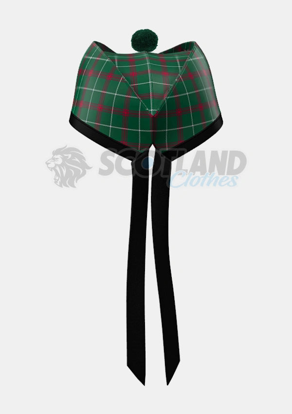 Welsh Tartan Glengarry Hat Back