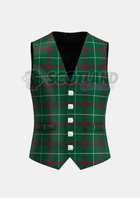 Welsh Tartan Waistcoat Front