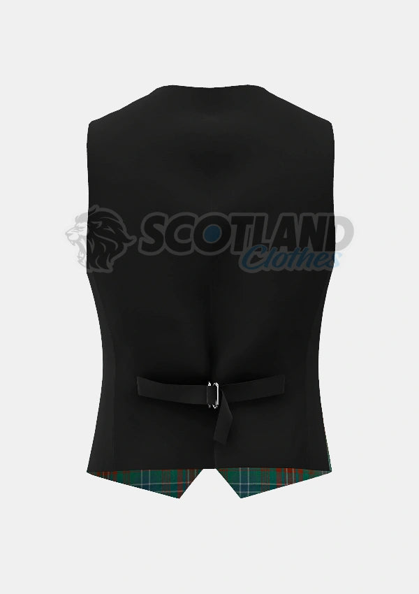 Wilson Tartan Waistcoat Back