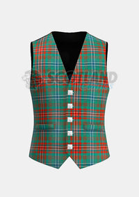 Wilson Tartan Waistcoat Front