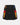 Women Black Rainbow Kilt with Red & Blue Pleats Front