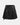 Women Black Utility Gothic Kilt Front