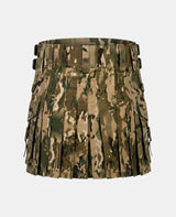 Women Camo Tactical Duty Multicam Army Utility Kilt Back 