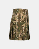 Women Camo Tactical Duty Multicam Army Utility Kilt Right Side