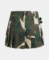 Women Camo Woodland Utility Kilt Back