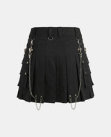 Women Grand Gothic Utility Kilt Back