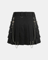 Women Grand Gothic Utility Kilt Back