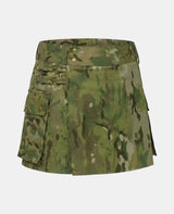 Women Multicam Utility Tactical Kilt Front