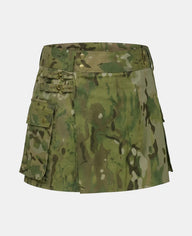 Women Multicam Utility Tactical Kilt Front