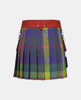 Women Multicolor Rainbow Kilt Back