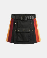 Women Rainbow Kilt with Gradient Side Panels Front