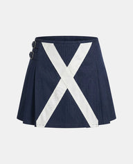 Women Scotland Flag Utility Kilt Front