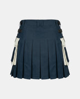 Women Traditional Scotland Flag Utility Kilt Back