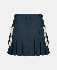 Women Traditional Scotland Flag Utility Kilt Back