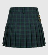 Women’s Black Watch Tartan Utility Kilt Back