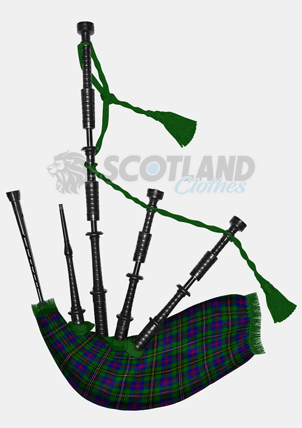 Wood Tartan Bagpipe