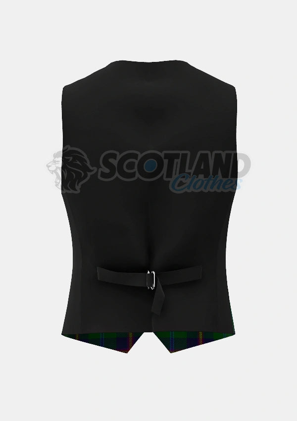 Young Tartan Waistcoat Back