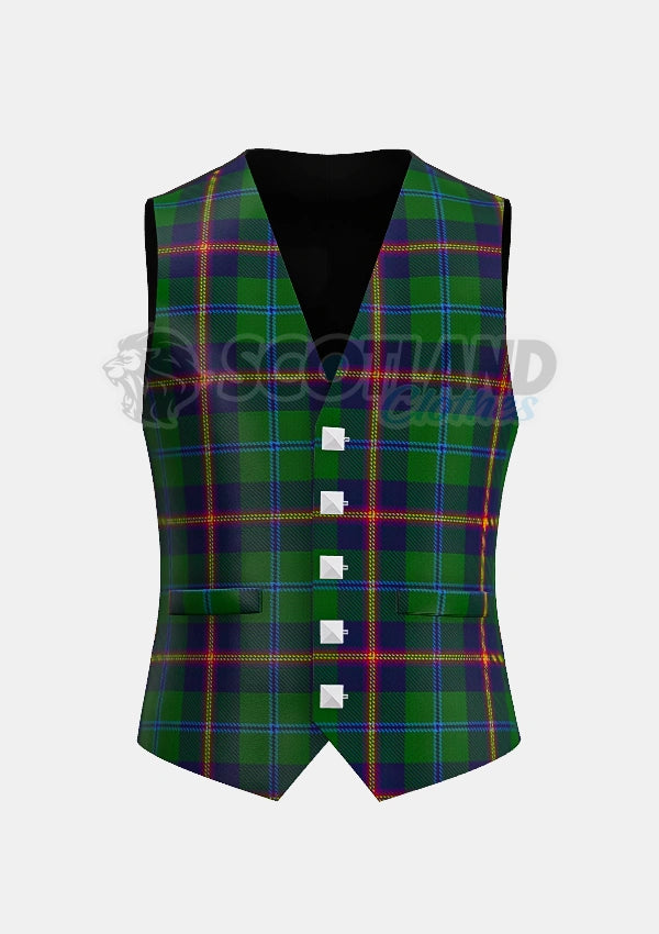 Young Tartan Waistcoat Front
