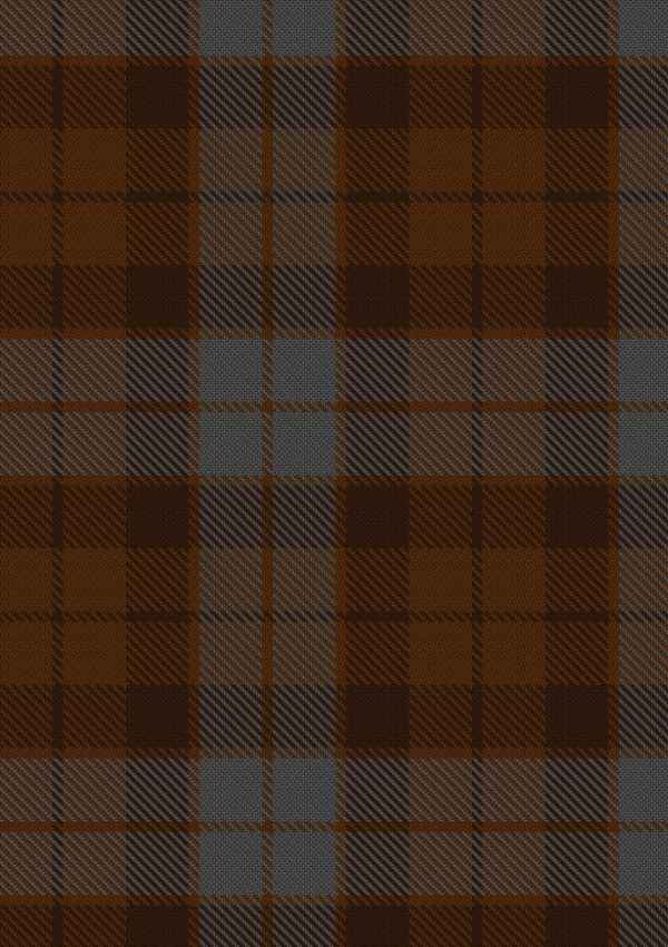  Brown Heather Tartan Fabric