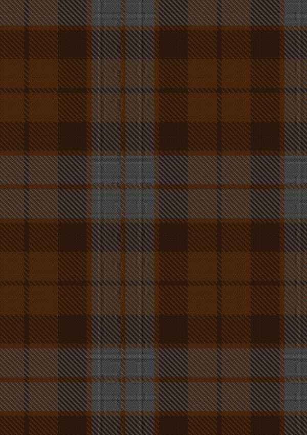  Brown Heather Tartan Fabric