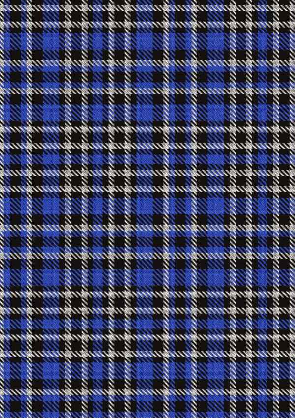 Cummins Royal Blue Tartan Fabric