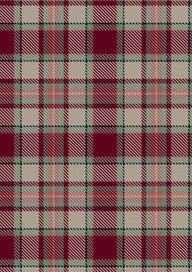  Etive Burgundy Tartan Fabric