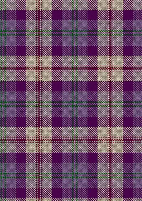  Gigha Lilac Tartan Fabric