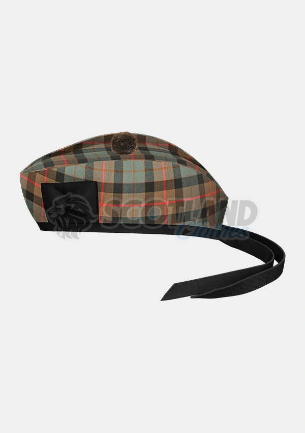 Gunn Weathered Tartan Glengarry Hats Side