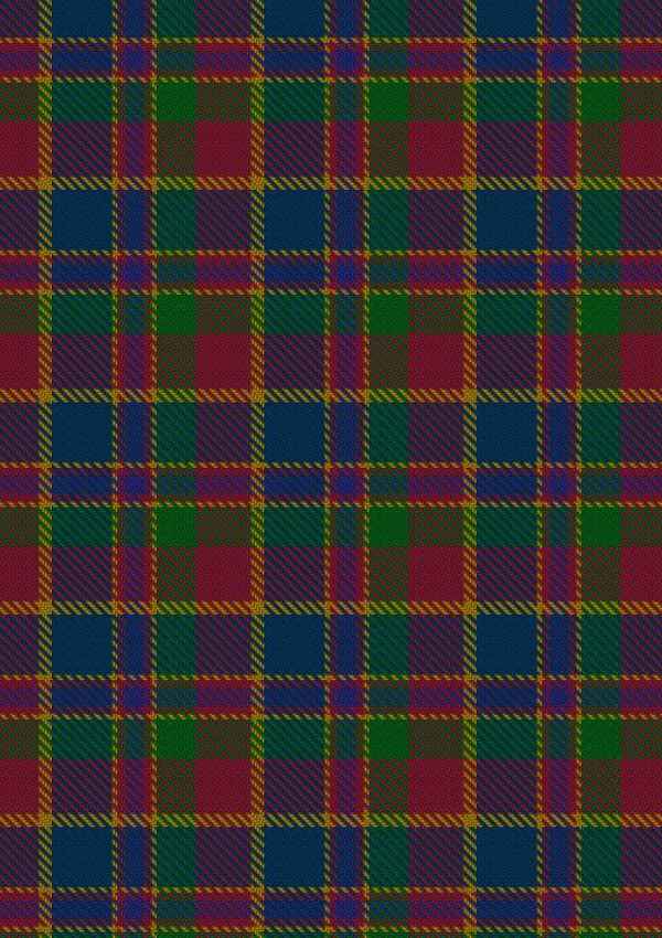  Land's End Maroon Tartan Fabric