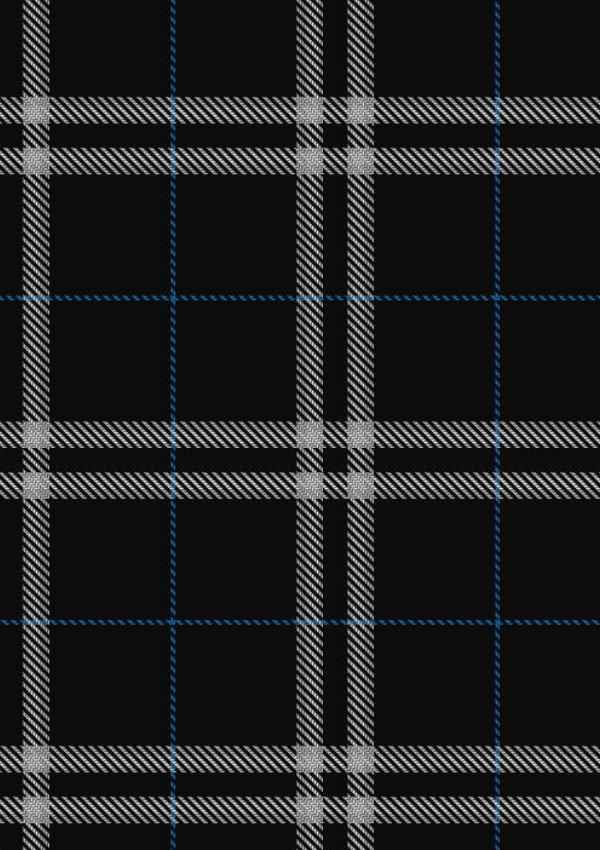 London Fog Black Tartan Fabric