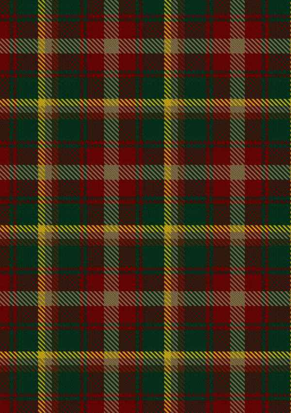 Maple Leaf Tartan Fabric