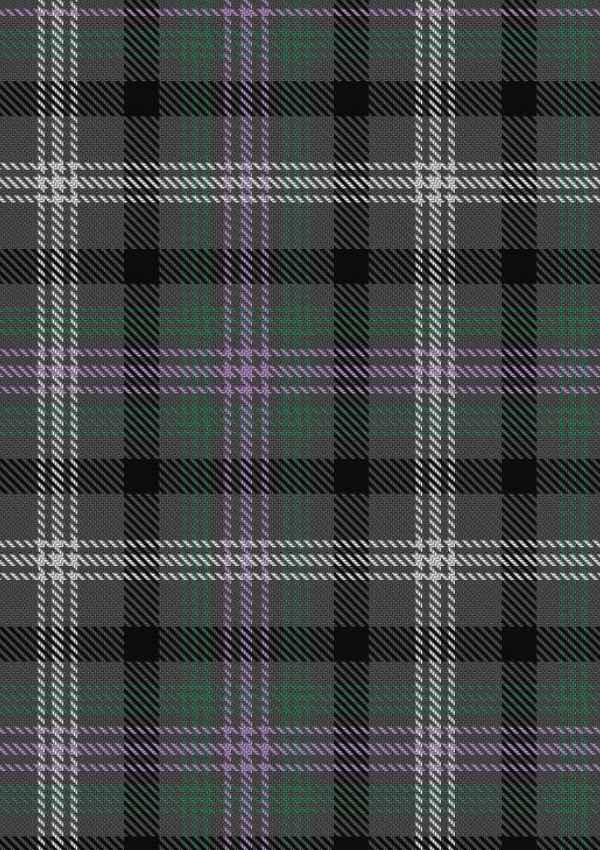  Midnight Thistle Tartan Fabric