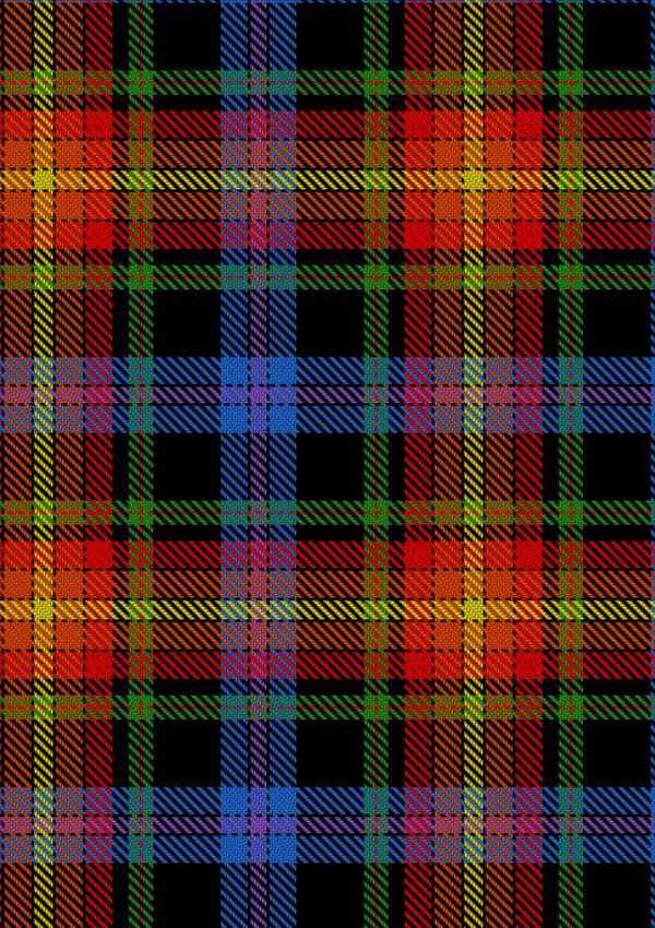 Pride Of LGBT Tartan Fabric