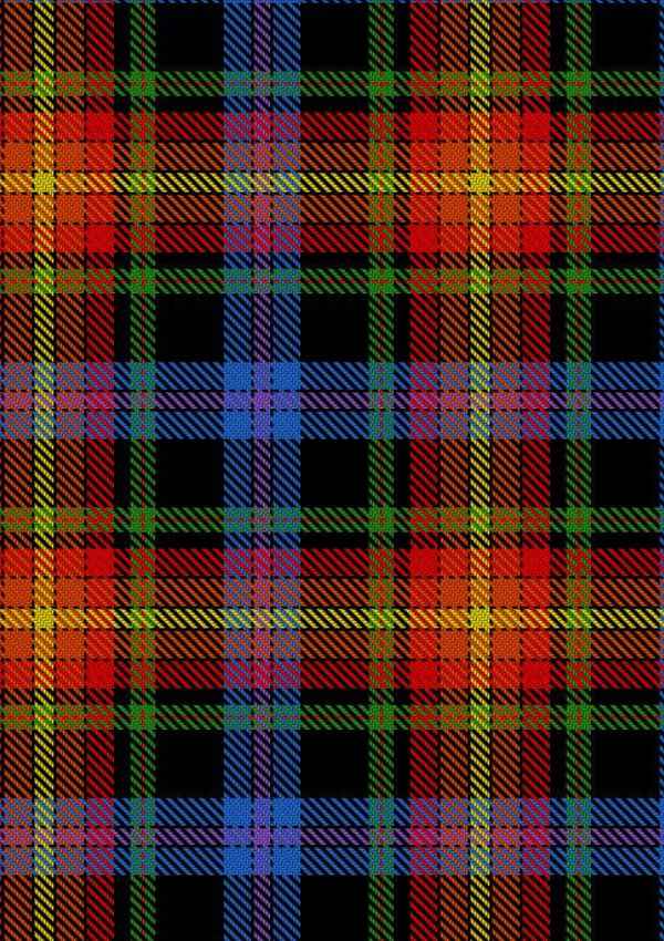 Pride Of LGBT Tartan Fabric