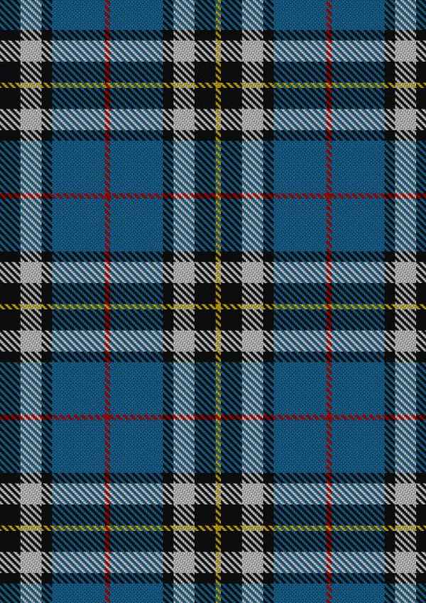  Thomson Dress Blue Tartan Fabric